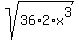 sqrt%2836%2A2%2Ax%5E3%29