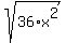 sqrt%2836%2Ax%5E2%29