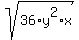 sqrt%2836%2Ay%5E2%2Ax%29