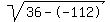 sqrt%2836--112%29