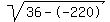 sqrt%2836--220%29