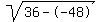 sqrt%2836--48%29