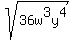 sqrt%2836w%5E3y%5E4%29