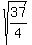 sqrt%2837%2F4%29