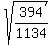 sqrt%28394%2F1134%29