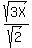 sqrt%283X%29%2Fsqrt%282%29