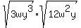 sqrt%283wy%5E3%29%2Asqrt%2812w%5E2y%29