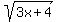 sqrt%283x%2B4%29