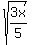 sqrt%283x%2F5%29