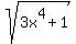 sqrt%283x%5E4+%2B+1%29