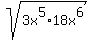 sqrt%283x%5E5%2A18x%5E6%29