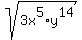 sqrt%283x%5E5%2Ay%5E14%29