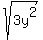 sqrt%283y%5E2%29