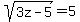 sqrt%283z-5%29+=+5