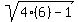 sqrt%284%286%29-1%29