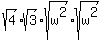 sqrt%284%29%2Asqrt%283%29%2Asqrt%28w%5E2%29%2Asqrt%28w%5E2%29