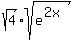 sqrt%284%29%2Asqrt%28e%5E%282x%29%29