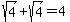 sqrt%284%29+%2B+sqrt%284%29+=+4