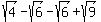 sqrt%284%29-sqrt%286%29-sqrt%286%29%2Bsqrt%289%29