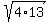 sqrt%284%2A13%29