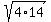 sqrt%284%2A14%29