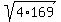 sqrt%284%2A169%29