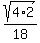 sqrt%284%2A2%29%2F18