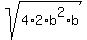 sqrt%284%2A2%2Ab%5E2%2Ab%29