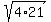 sqrt%284%2A21%29