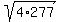 sqrt%284%2A277%29
