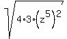 sqrt%284%2A3%2A%28z%5E5%29%5E2%29