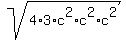 sqrt%284%2A3%2Ac%5E2%2Ac%5E2%2Ac%5E2%29