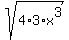 sqrt%284%2A3%2Ax%5E3%29