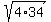 sqrt%284%2A34%29
