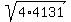 \"sqrt%284%2A4131%29\"