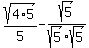 sqrt%284%2A5%29%2F5+-+sqrt%285%29%2Fsqrt%285%29sqrt%285%29