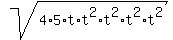 sqrt%284%2A5%2At%2At%5E2%2At%5E2%2At%5E2%2At%5E2%29