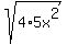 sqrt%284%2A5x%5E2%29