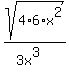 \"sqrt%284%2A6%2Ax%5E2%29%2F%283x%5E3%29\"