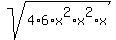 sqrt%284%2A6%2Ax%5E2%2Ax%5E2%2Ax%29