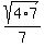 sqrt%284%2A7%29%2F7%29