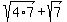 sqrt%284%2A7%29+%2B+sqrt%287%29