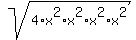 sqrt%284%2Ax%5E2%2Ax%5E2%2Ax%5E2%2Ax%5E2%29