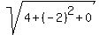 sqrt%284%2B%28-2%29%5E2%2B0%29