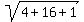 sqrt%284%2B16%2B1%29