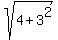 sqrt%284%2B3%5E2%29