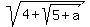 sqrt%284%2Bsqrt%285%2Ba%29%29