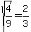 sqrt%284%2F9%29=+2%2F3