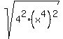 sqrt%284%5E2%28x%5E4%29%5E2%29
