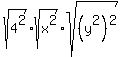 sqrt%284%5E2%29%2Asqrt%28x%5E2%29%2Asqrt%28%28y%5E2%29%5E2%29